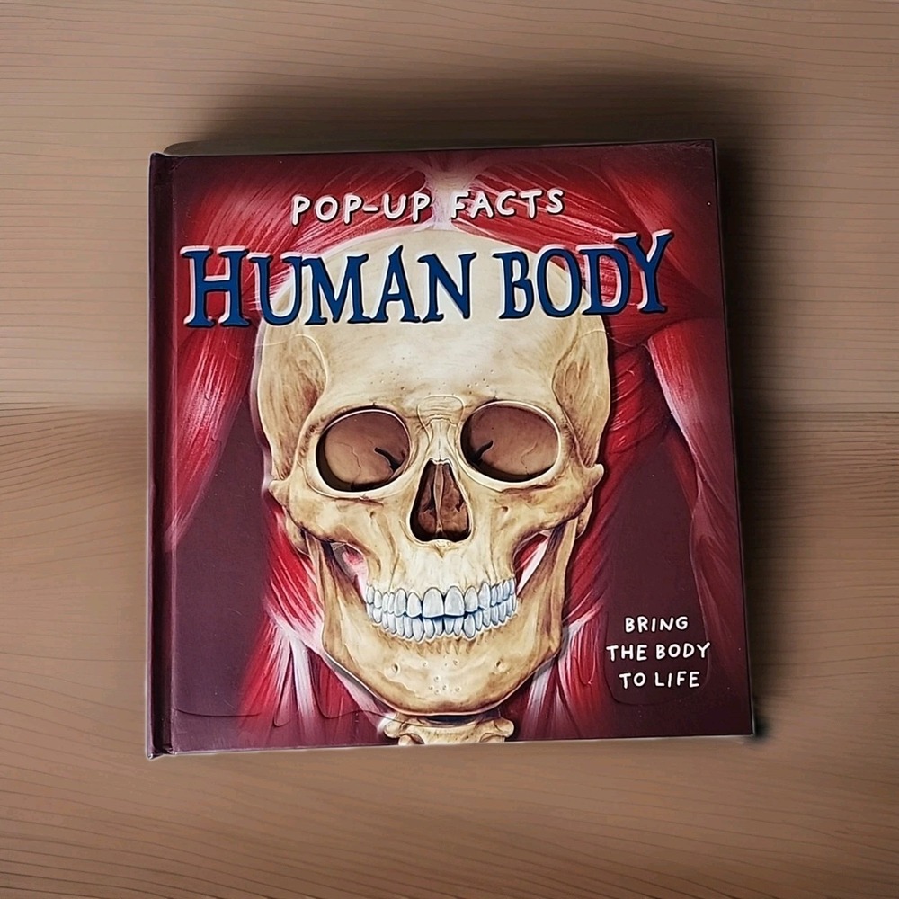 HUMAN BODY- Bring The Body To Life‎ Hardcover Book- Pop-ups, Facts, Interactive